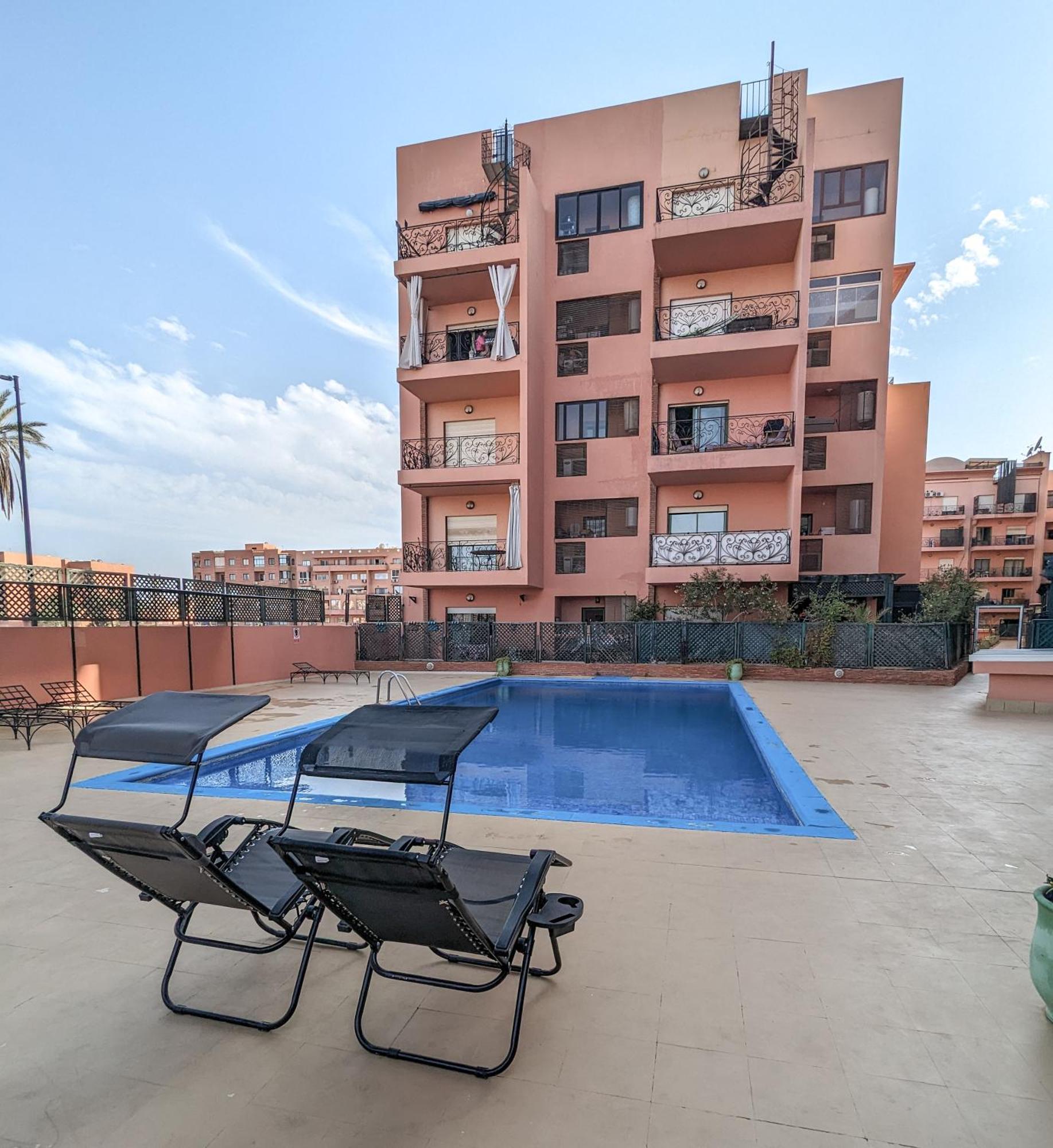 Apartement Panoramic View Majorelle Garden With Pool Marrakesh Exterior photo